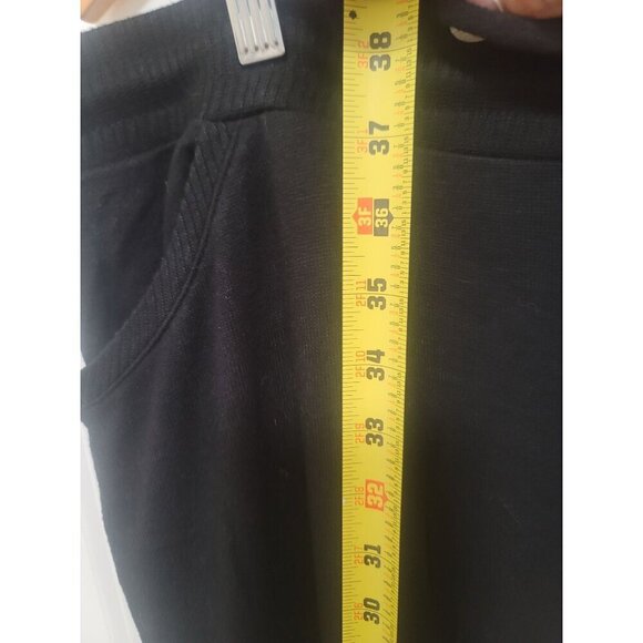 Weekends by Chicos Plus Size Black Relaxed Fit Drawstring Lounge Pants Size 3XL - Picture 8 of 11